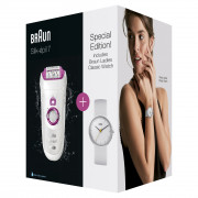 EPILATOR BRAUN SE7-521GS + ženska ura Braun 