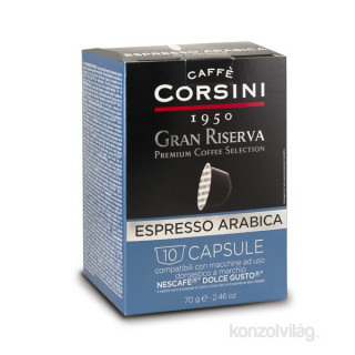 Caffé Corsini Gran Riserva Arabica Dolce Gusto kompatibilna kava Magnetics 10 kos Dom