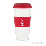 Prenosna skodelica za kavo iz rdečega porcelana Bialetti "Coffe to go" 400 ml 