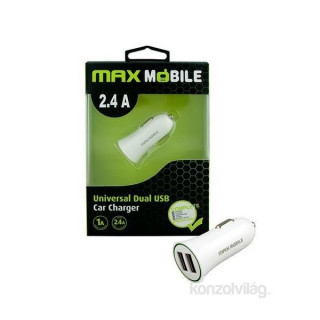 Max Mobile SC-106 2,4 A bel dual USB avtopolnilec Mobile