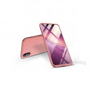 GKK GK0264 3v1 iPhone XS Max Rose Gold zaščitna torbica 