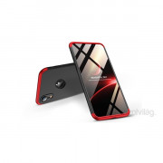 GKK GK0287 3v1 iPhone XR Logo črno/rdeča zaščitna torbica 