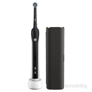 Oral-B PRO 2 2500 črna električna zobna ščetka Cross Action z glavo Dom