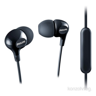 Črne mikrofonske slušalke Philips SHE3555BK Mobile