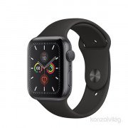 Apple Watch S5 40 mm z gps Sivo aluminijasto ohišje, črna pametna ura s športnim paščkom 