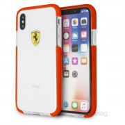 Ferrari iPhone svetel, prosojen trd ovitek rdeče barve 