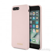 Guess silikonski, roza ovitek za iPhone Plus Gold 