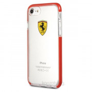 Ferrari iPhone prosojen svetlo rdeč ovitek 