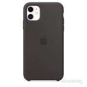 Črn silikonski ovitek Apple iPhone 11 