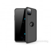 GKK GK0568 3v1 iPhone 11 Pro MAX Logo Črna zaščitna torbica 