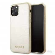 Ovitek iz umetnega usnja GUESS iPhone 11 Pro Gold 