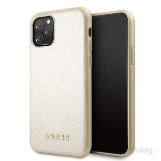 Ovitek iz umetnega usnja GUESS iPhone 11 Pro Gold Mobile