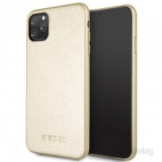 Ovitek iz umetnega usnja GUESS iPhone 11 Pro Max Gold 