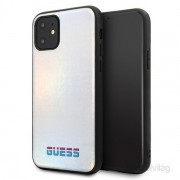 Ovitek GUESS za iPhone 11 Pro Max srebrne barve 