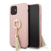 Ovitek GUESS Saffiano za iPhone 11 roza 