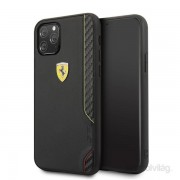 Ovitek FERRARI On Track za iPhone 11 Pro Black iz mehke PU gume 