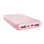 Trust PowerBank Primo Compact Powerbank (15000mAh; 15W USB-C 12W 2xUSB; roza) 