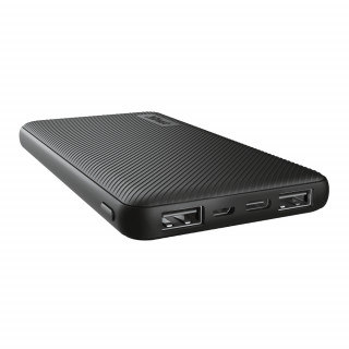 Trust PowerBank Primo Ultra-thin Powerbank (10000mAh; 15W USB-C 12W 2xUSB; črna) Mobile