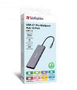 Verbatim CMH-13 USB Tip-C 10000 Mbit/s Srebrna 