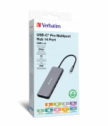 Verbatim CMH-14 USB Tip-C 5000 Mbit/s Srebrna 