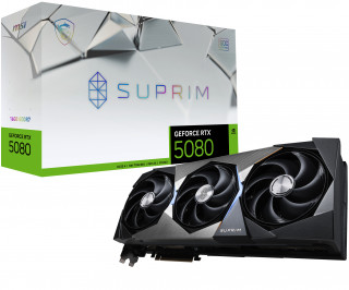 MSI SUPRIM GeForce RTX5080 16G SOC NVIDIA GeForce RTX 5080 16 GB GDDR7 PC