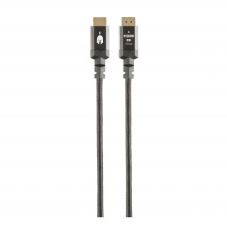 Spartan Gear - kabel HDMI 2.1 - 1,5 m; aluminij, pozlačen priključek PC