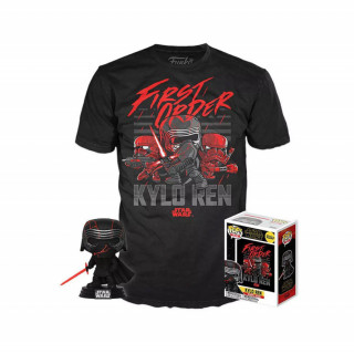 Funko Pop! Star Wars: Kylo Ren Tee Box T-Shirt (Supreme Leader) M Set Merch