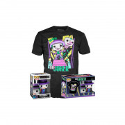 Funko Pop! DC Comics: Joker Vinyl Figura with Speaker Tee Box & T-Shirt XL Set 