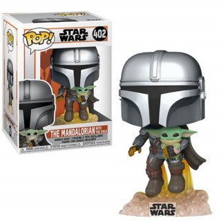 Funko Pop! #402 Vojna zvezd: Mandalorian - Mando Flying w/Jet Merch