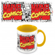 Rumena skodelica Marvel Comics (logotip). 