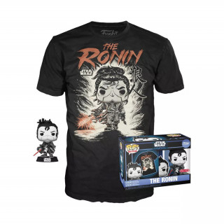 Funko Pop! & majica: Disney Star Wars Visions - The Ronin (posebna izdaja) Vinilna figura in majica z nagibno glavo (L) Merch