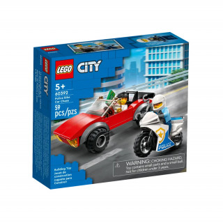 LEGO City Pregon avtomobil s policijskim motorjem (60392) Igra 