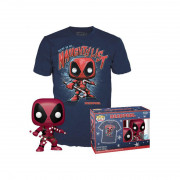 Funko Pop! & majica (za odrasle): Marvel - Deadpool Holiday Vinyl Figura & T-Shirt (L) 