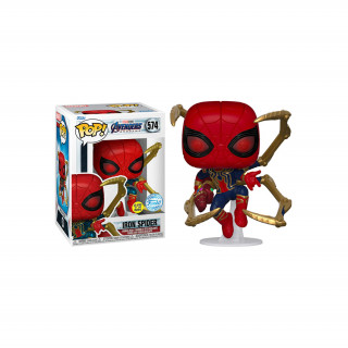 Funko Pop! Marvel: Avengers Endgame - Iron Spider (with Gauntlet) (Glows in the Dark) (Special Edition) #574 Bobble-Head Vinyl Figura Merch