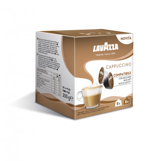 Lavazza Cappuccino Dolce Gusto kompatibilne kapsule 8+8 kos 200 g Dom