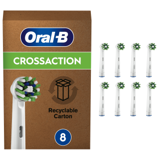 Oral-B Glava zobne ščetke CrossAction White 8 kosov Dom