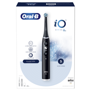 Oral-B iO6 električna zobna ščetka črna Dom