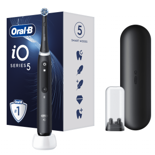 Oral-B iO5 električna zobna ščetka mat črna Dom