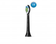 Philips Sonicare Optimal White HX6068/13 standardna glava zobne ščetke 8 kosov črna 