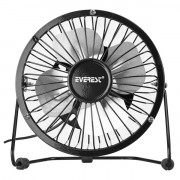 Namizni ventilator Everest EFN-482 USB (črn) 