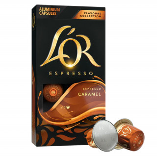 Douwe Egberts L`OR caramel Nespresso kompatibilne 10 kavnih kapsul Dom