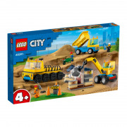 LEGO City Gradbeni tovornjaki in žerjav z rušilno kroglo (60391) 