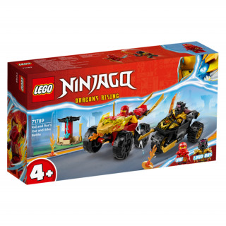 LEGO NINJAGO Spopad med Kaijem v avtu in Rasom na motorju (71789) Igra 