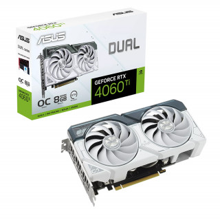 ASUS Dual -RTX4060TI-8G-WHITE NVIDIA GeForce RTX 4060 Ti 8 GB GDDR6 PC