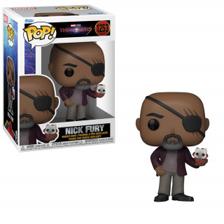 Funko Pop! #1253 The Marvels - Nick Fury Bobble-Head Vinyl Figura Merch