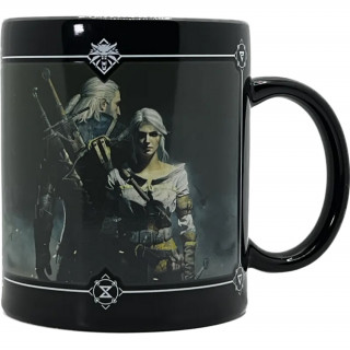 The Witcher 3 Skodelica za menjavo toplote Geralt & Ciri Merch