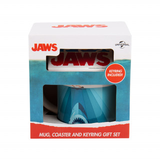 Komplet skodelic, podstavkov in obeskov za ključe Jaws (250 ml) Merch