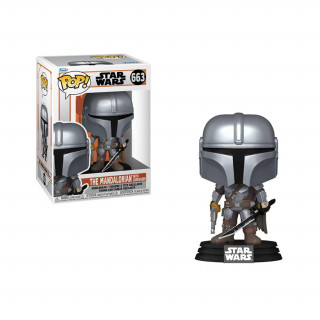 Funko Pop! #663 Disney Star Wars: The Mandalorian - The Mandalorian with Darksaber BH Vinyl Figura Merch