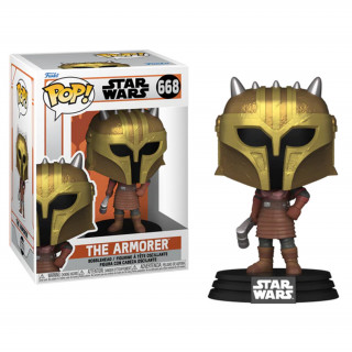 Funko Pop! Disney Star Wars: The Mandalorian - The Amorer #668 Bobble-Head Vinyl Figura Merch