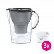 Brita Marella XL 2,4 L starter kit  + 3 filtri Maxtra PRO - siva 